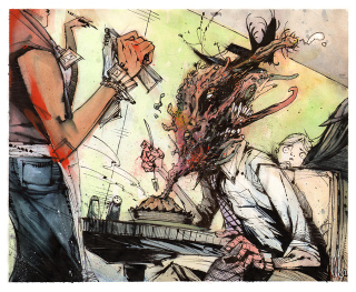 Illustration for article titled The Sci-Fi and Fantasy-Themed Art Explosions of "Alphabet Attack!"